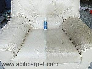 Restoring white leather sofas