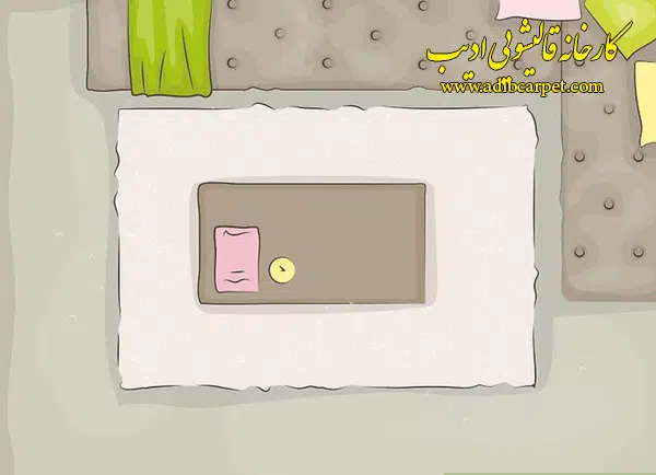 جاروبرقی فرورفتگی روی فرش را از بین میبرد.