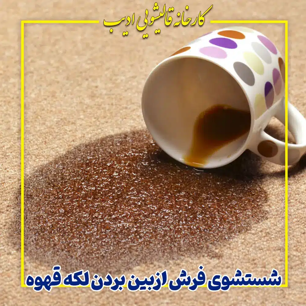 شستشوی فرش ازبین بردن لکه قهوه