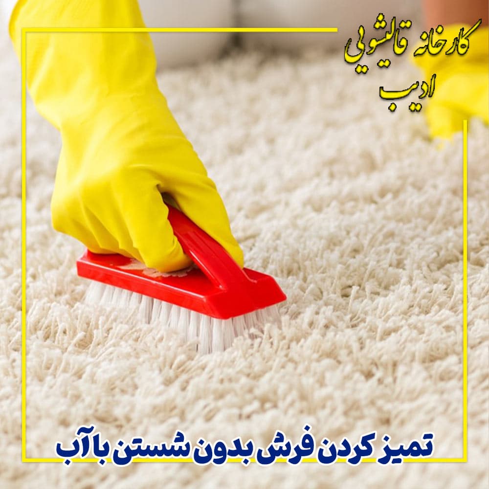 تميز كردن فرش بدون شستن با آب
