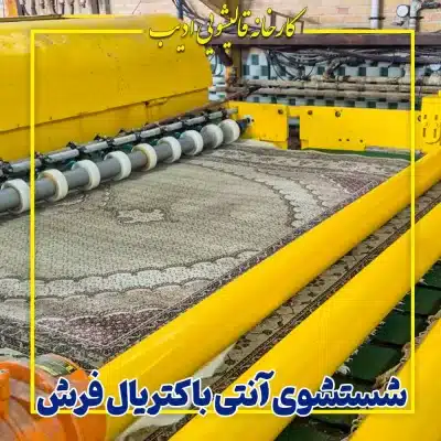 شستشوی آنتی باکتریال فرش