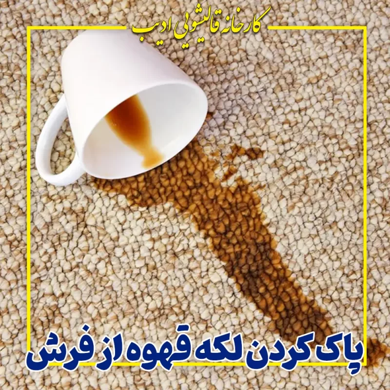پاک کردن لکه قهوه از فرش